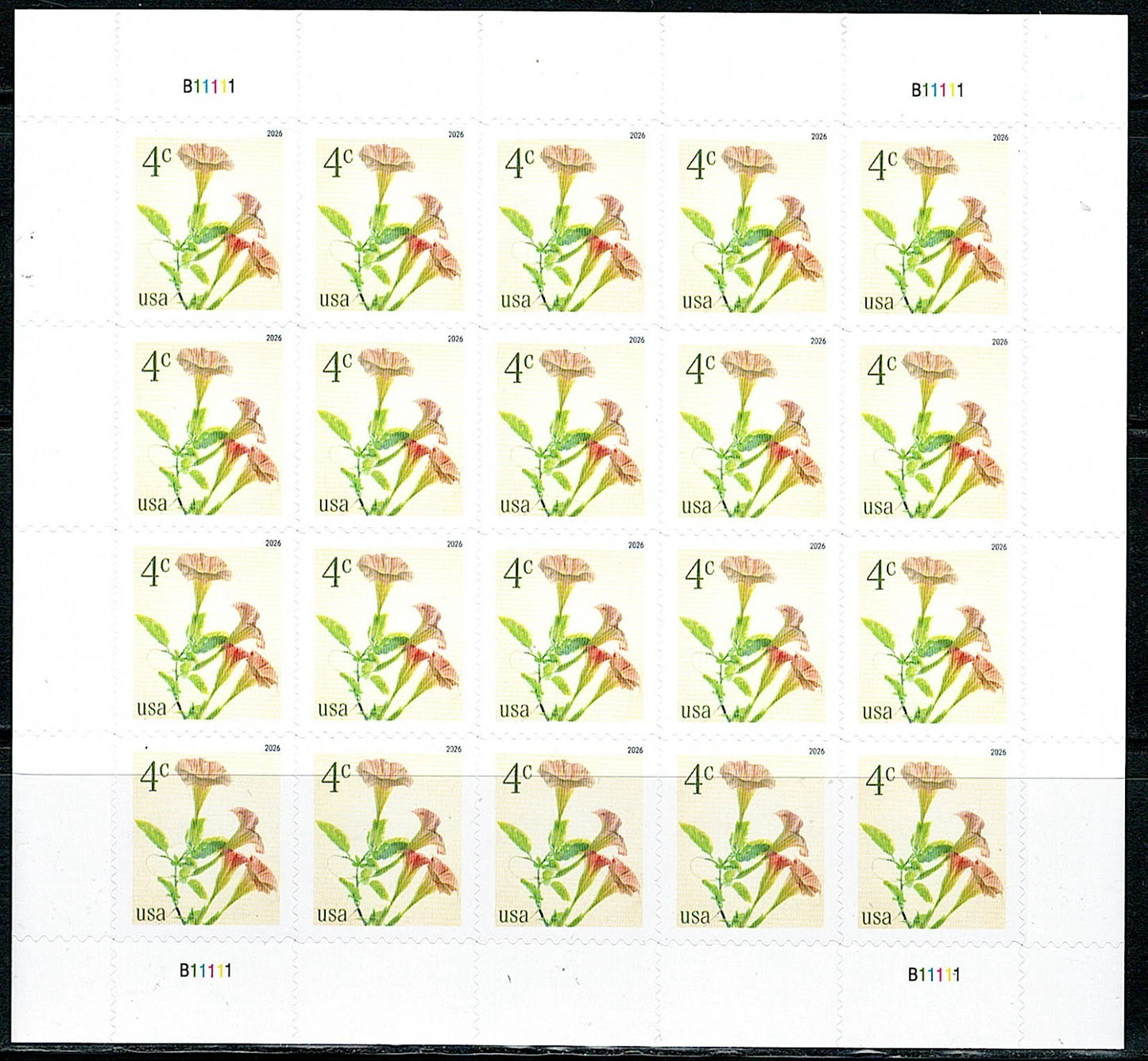2026 USA 4c Angels Trumpets STAMPS