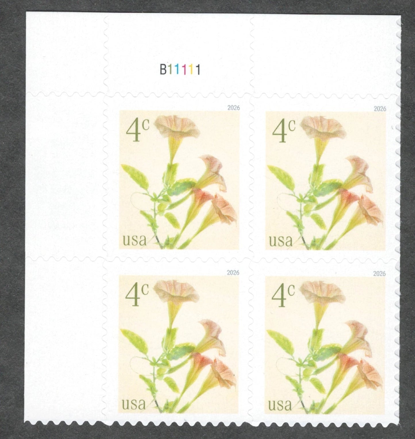 2026 USA 4c Angels Trumpets STAMPS