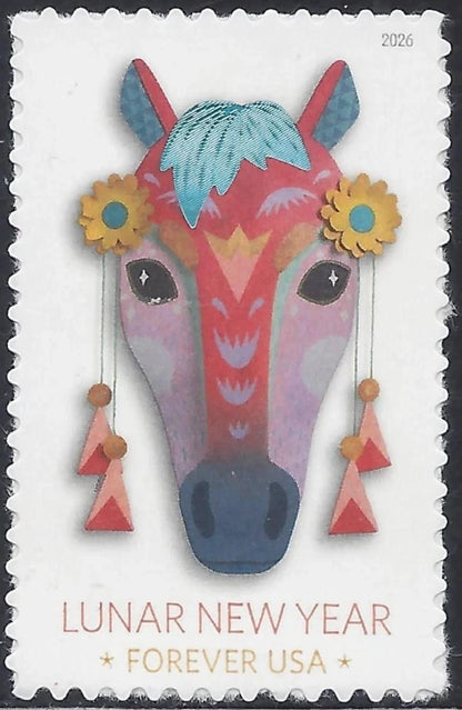 2026 Lunar New Year of the Horse Forever Stamps