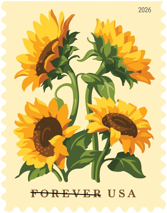 2026 Sunflowers Forever Stamp