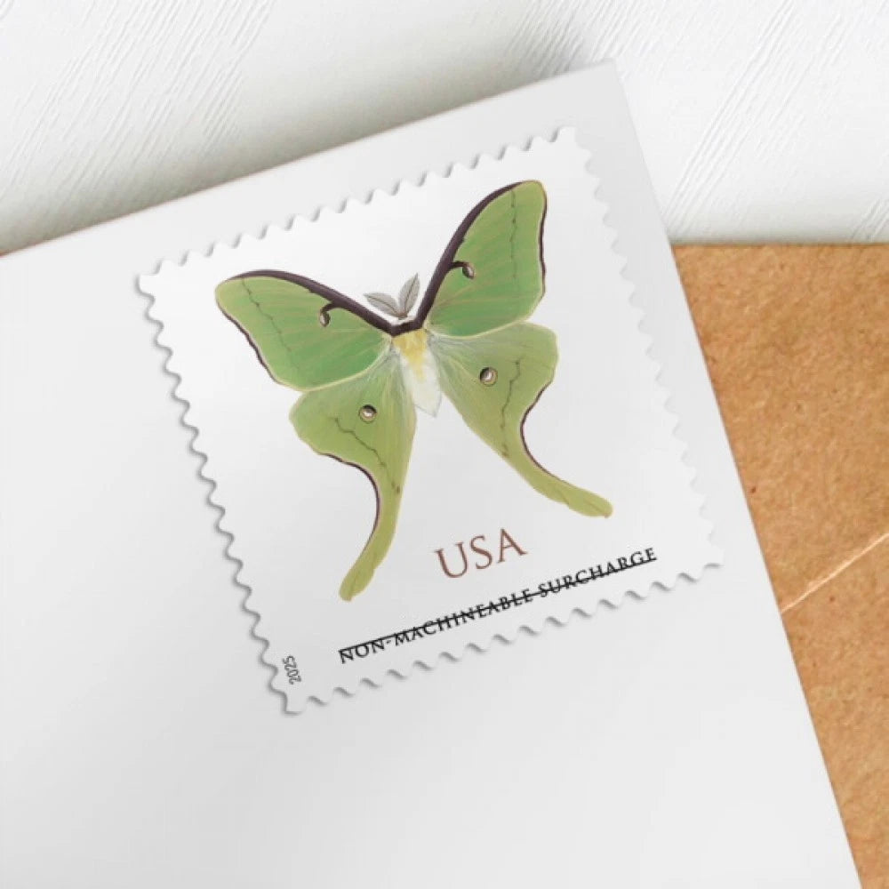 2025 Luna Moth Nonmachineable Surcharge stamps