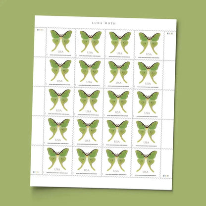 2025 Luna Moth Nonmachineable Surcharge stamps