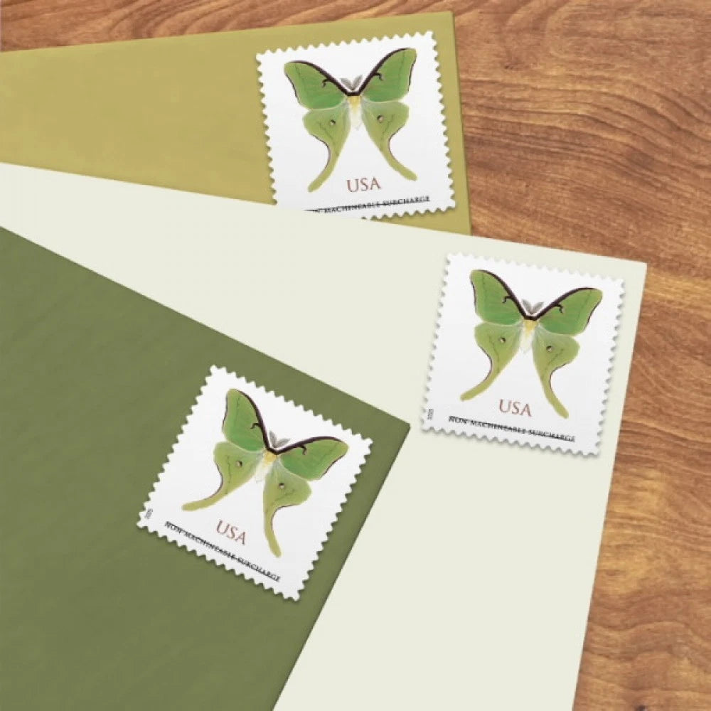 2025 Luna Moth Nonmachineable Surcharge stamps